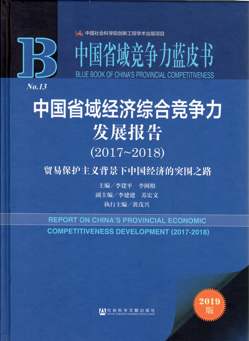 大鸡巴操B視频中国省域经济综合竞争力发展报告（2017-2018）